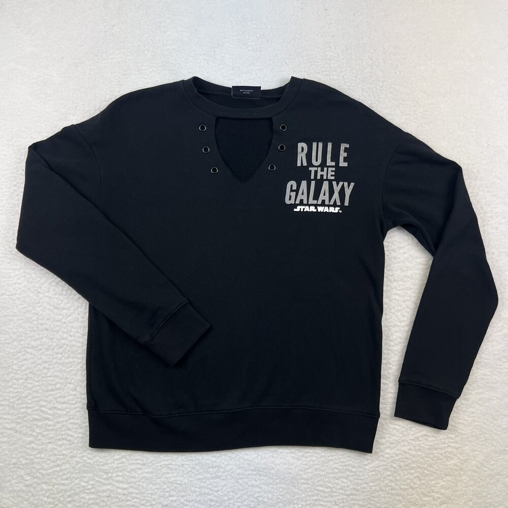 Her Universe Sweatshirt Womens Large Star Wars Rule The Galaxy Pullover Black